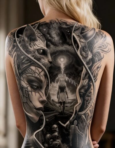 Mystic sculpture tattoo Neo-surrealism by Julián González